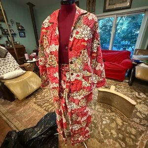 Nick & Nora Multicolor Patterned Pajama Set